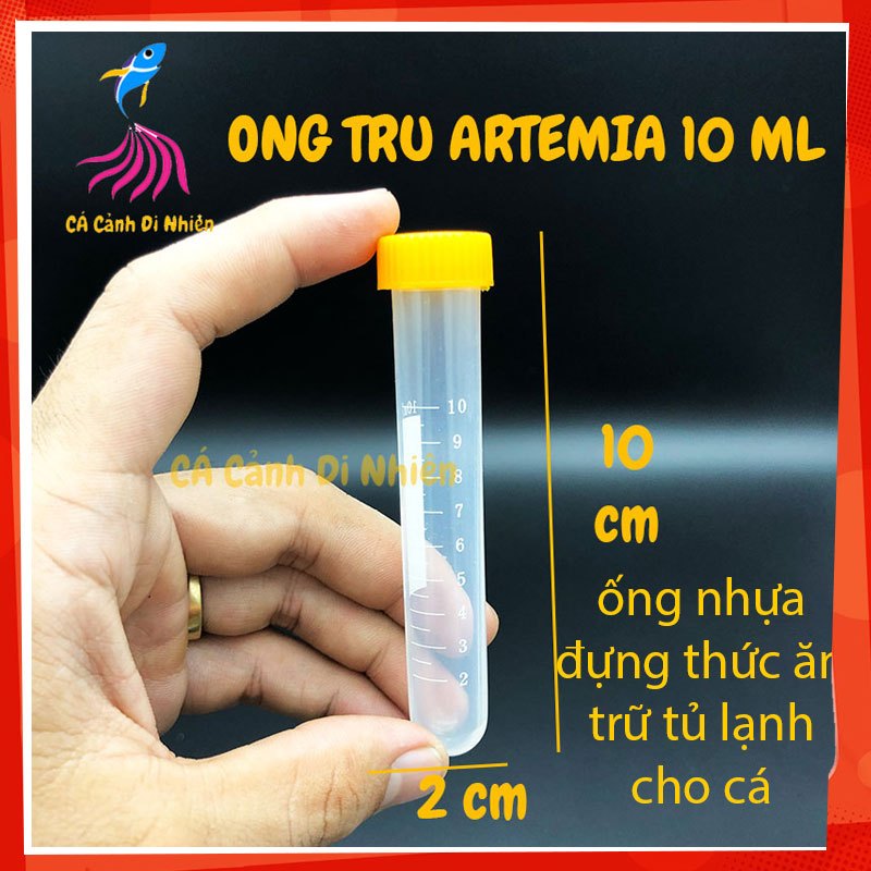 Ống trữ Artemia trữ thức ăn 10 ML bằng nhựa cho cá cảnh - Dụng cụ ấp nở trứng Artermia