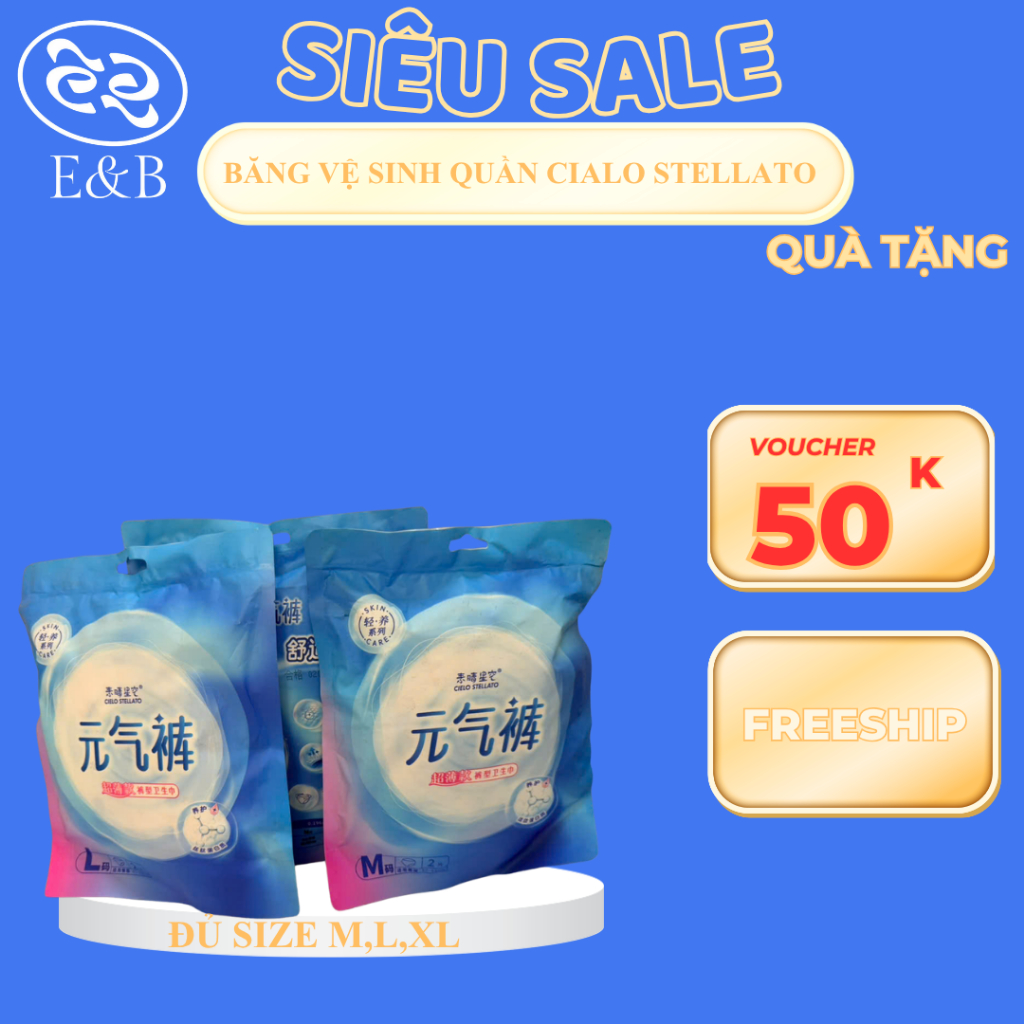 [HOT SALE] Băng Quần Vô Hình Cielo Stellato Siêu Mỏng Chống Tràn 360°, Chống Xô Lệch, Thấm Hút Nhanh