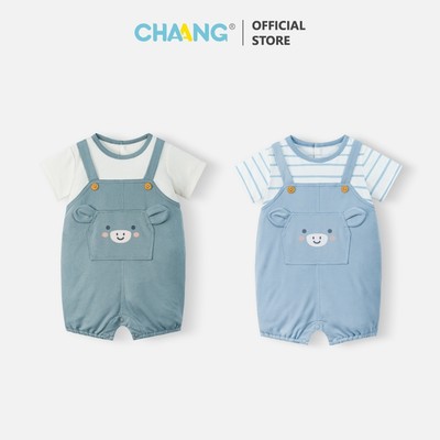 [CHAANG 0-12M] Body yếm Wild có cúc sau cho bé trai và bé gái
