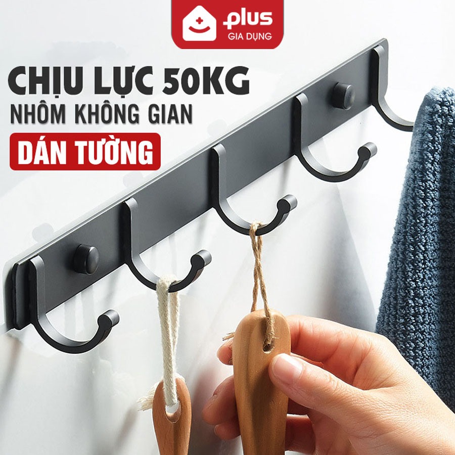 Thanh Móc Dán Tường LTENG Nhôm Chống Gỉ Chịu Lực, Móc Treo Quần Áo Nhà Tắm Cửa Sau Đa Năng