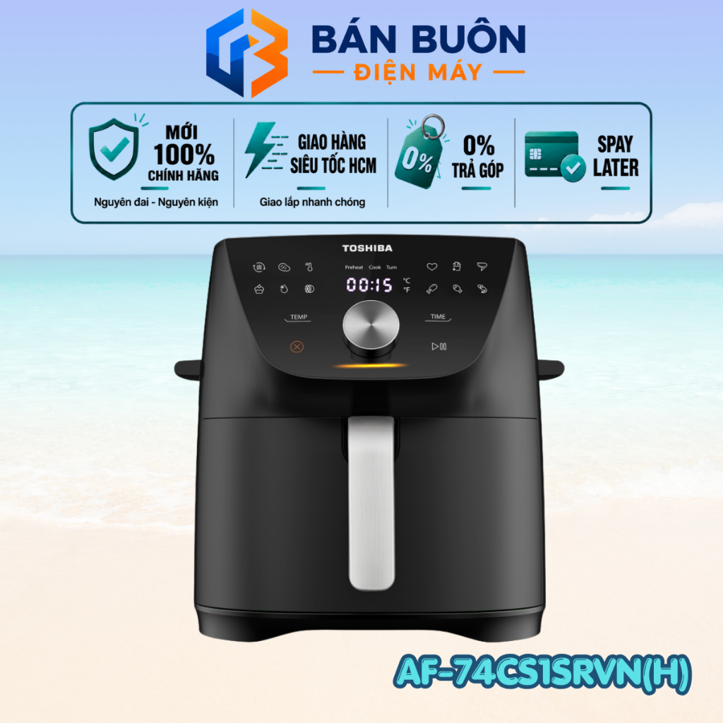 AF-74CS1SRVN(H) | Nồi Chiên Không Dầu Toshiba AF-74CS1SRVN(H) 7.4 lít - Chính Hãng