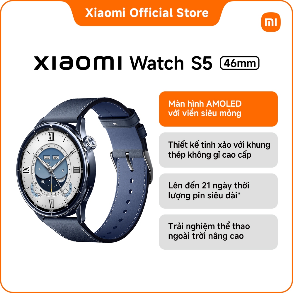 Đồng hồ thông minh Xiaomi Watch S5 | Mặt kính sapphire AMOLED 1.48″ | Công nghệ GNSS | Đàm thoại qua bluetooth | BigBuy360 - bigbuy360.vn