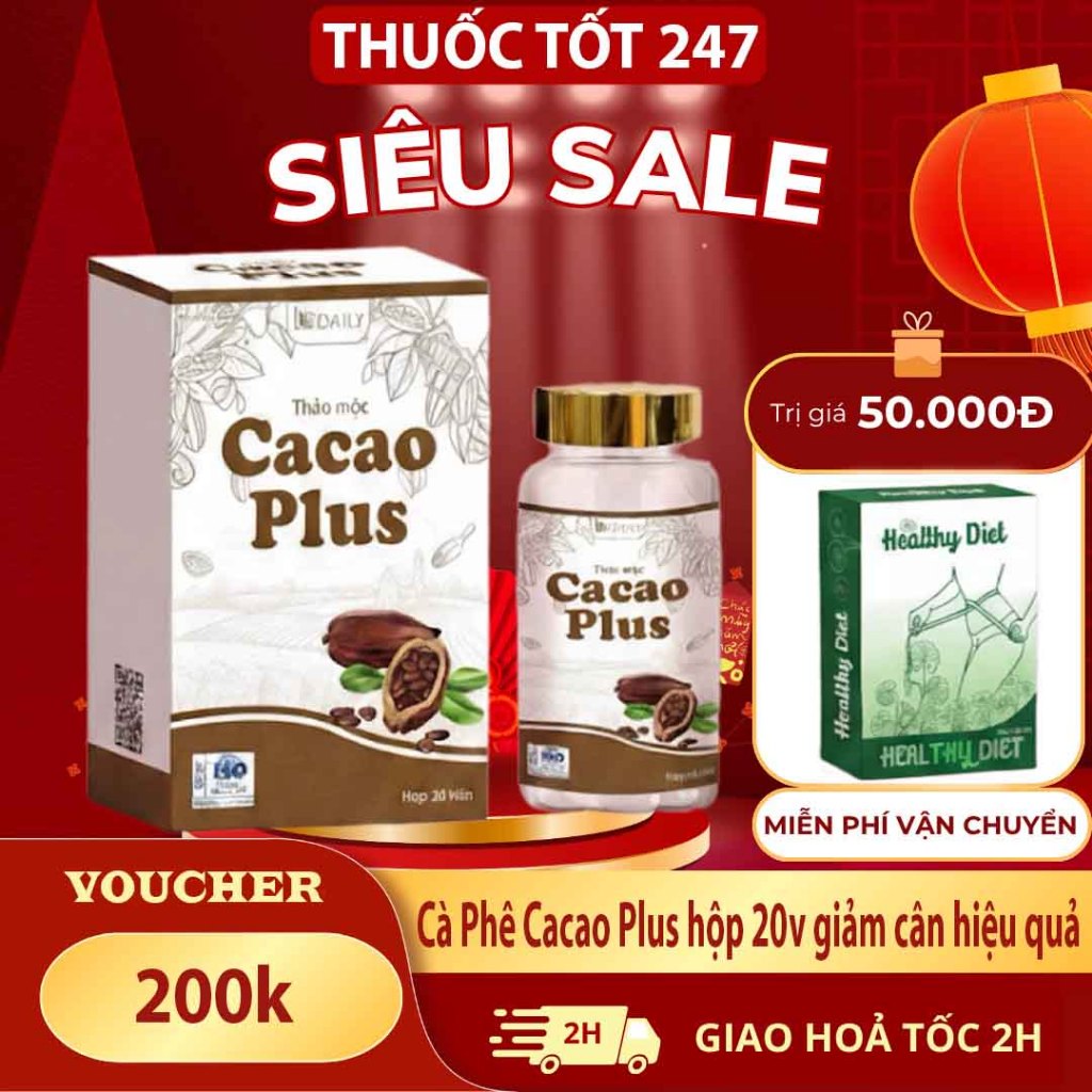 [Cocoa plus] GIẢM CÂN Cacao PLUS - giảm cân cấp tốc THUOCTOT247