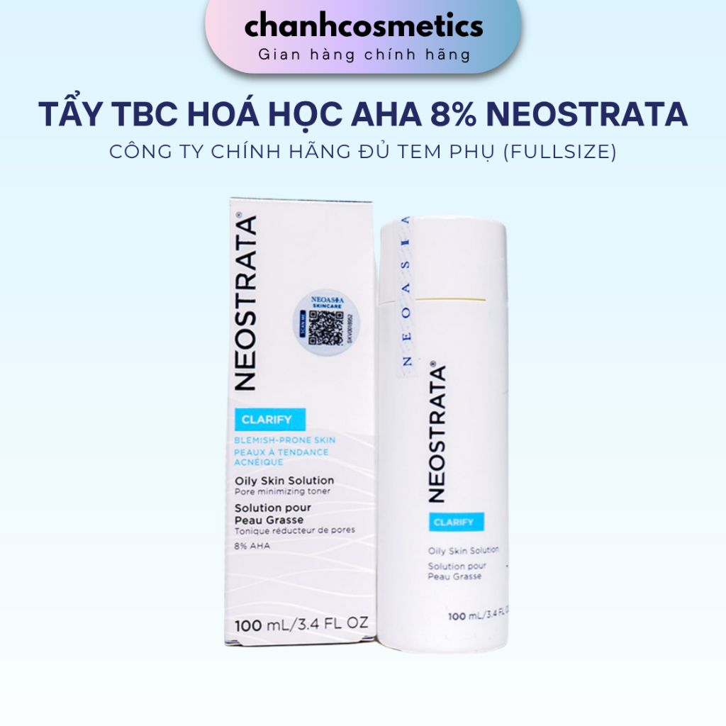 [HÀNG CÔNG TY] Tẩy tế bào chết hoá học AHA 8% Neostrata Oily Skin Solution 8 AHA CHANH COSMETICS