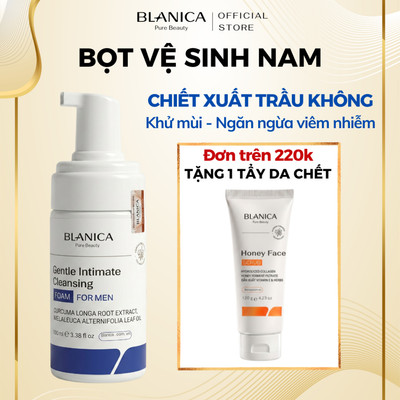 Bọt vệ sinh nam BLANICA chiết xuất lá trầu không, Dung dịch vệ sinh tạo bọt, tự tin nam tính 100ml