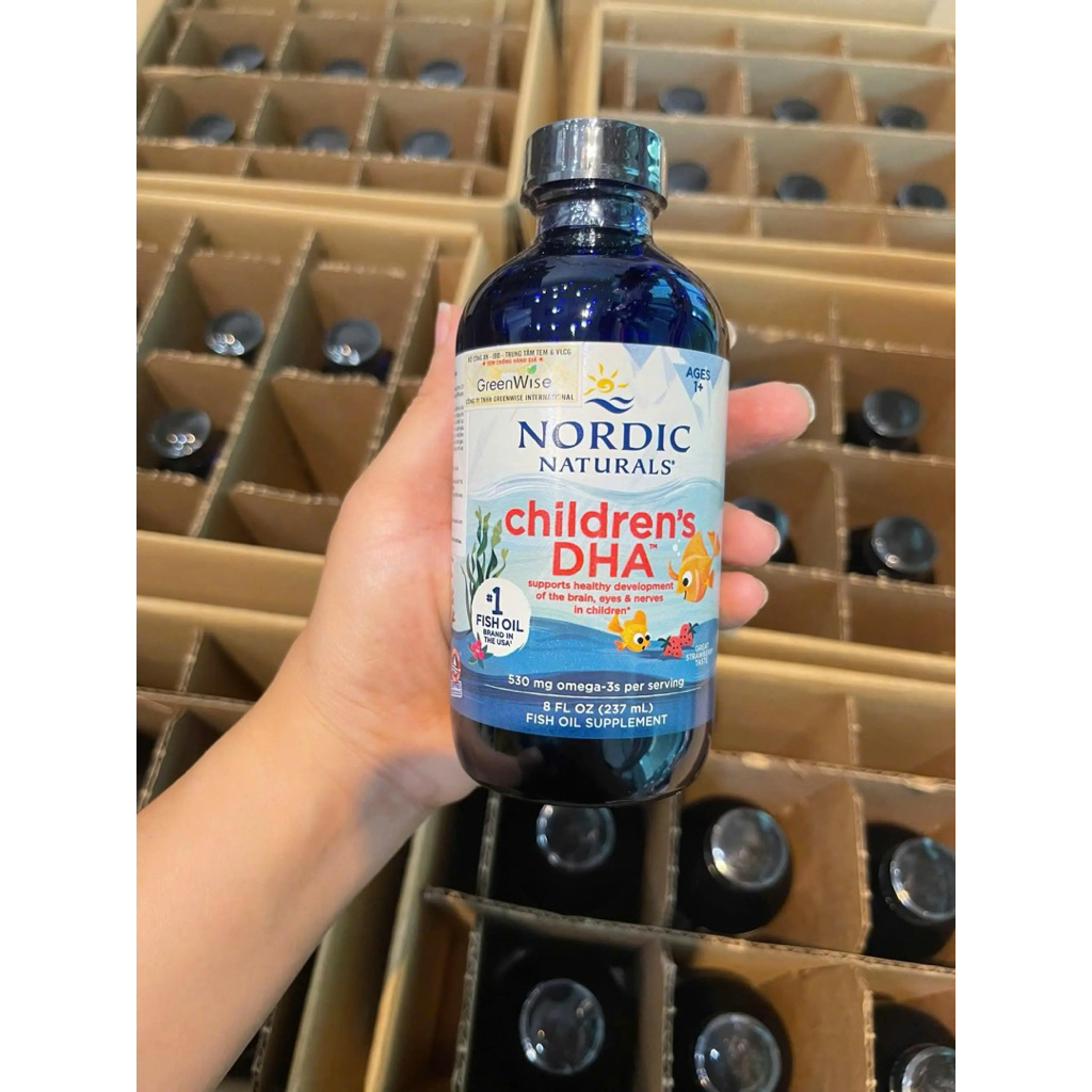 NORDIC NATURALS CHILDREN'S DHA STRAWBERRY FLAVOR (8 fl oz (237 mL)