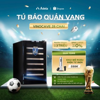 Tủ Bảo Quản Rượu Vang Vinocave 28 Chai Dung Tích 70L SC-28A Làm Lạnh Bằng Chip Bán Dẫn TU1-015-G