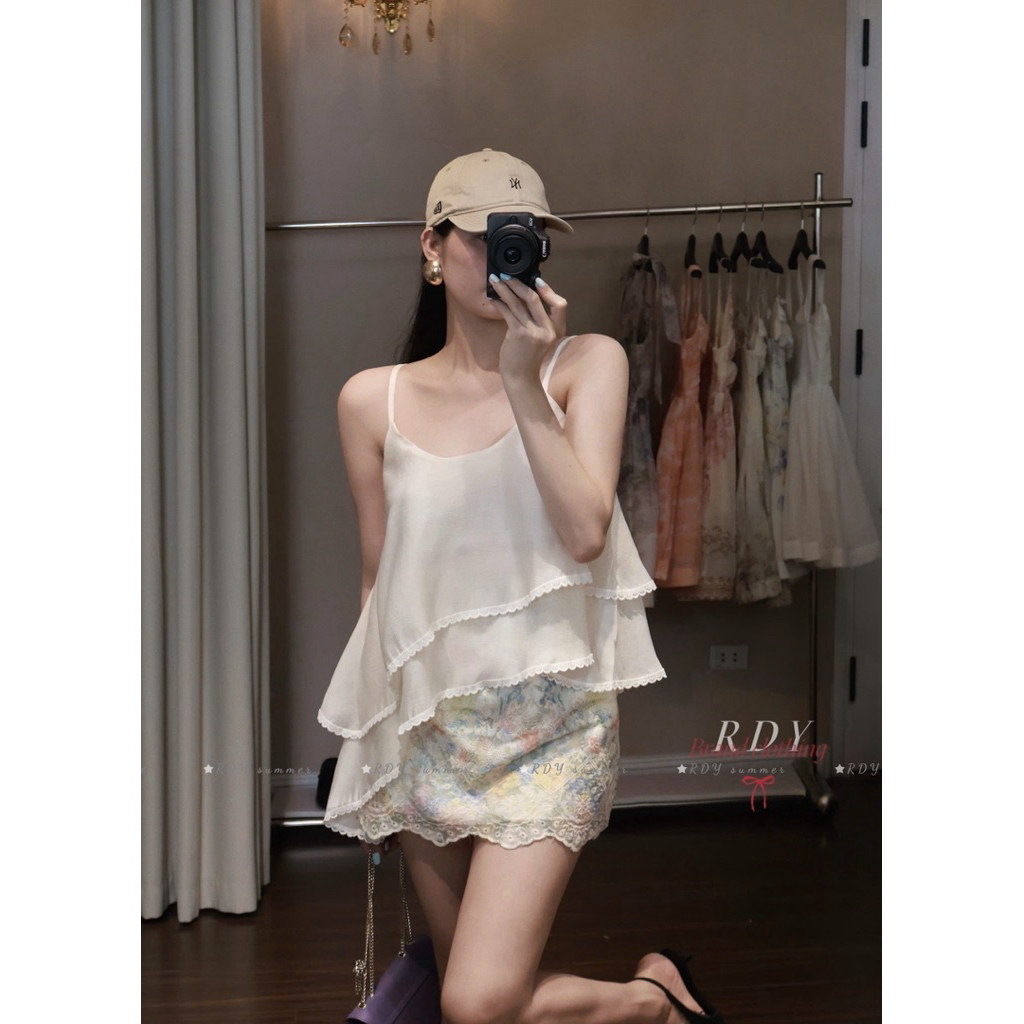SET THÔ 2 DÂY THÊU VIỀN REN THIẾT KẾ RDY STUDIO