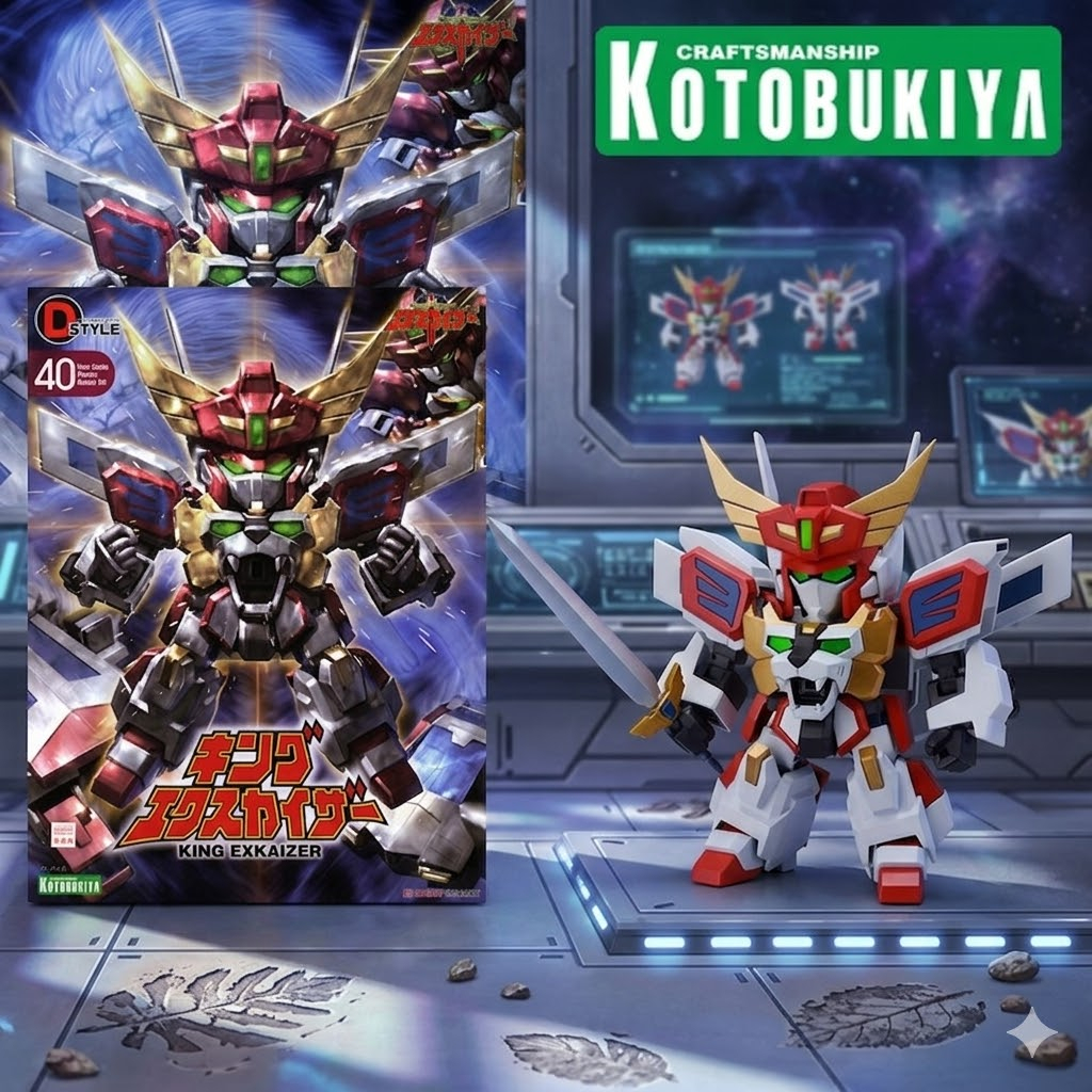 Mô Hình Lắp Ráp Kotobukiya D-Style King Exkaiser SD Brave Exkaiser Plastic Model Kit