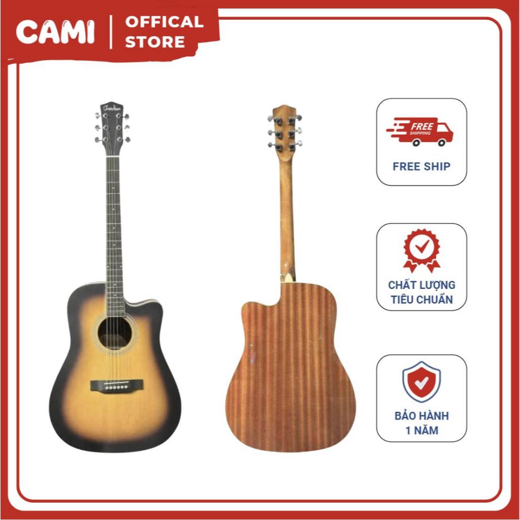 Đàn Guitar Acoustic JiaZhuo JZ150 Bản Nâng Cấp Gỗ Đẹp Tiếng Hay Nhạc Cụ CaMi
