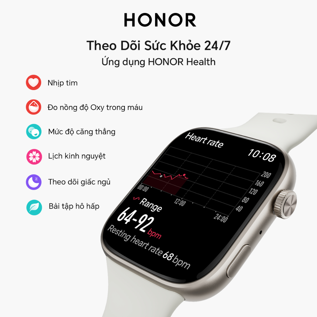 Đồng Hồ Thông Minh Honor Watch X5i | Màn Hình AMOLED 1.97" | Pin Lên Đến 21 Ngày | Bảo Hành 12 Tháng | BigBuy360 - bigbuy360.vn