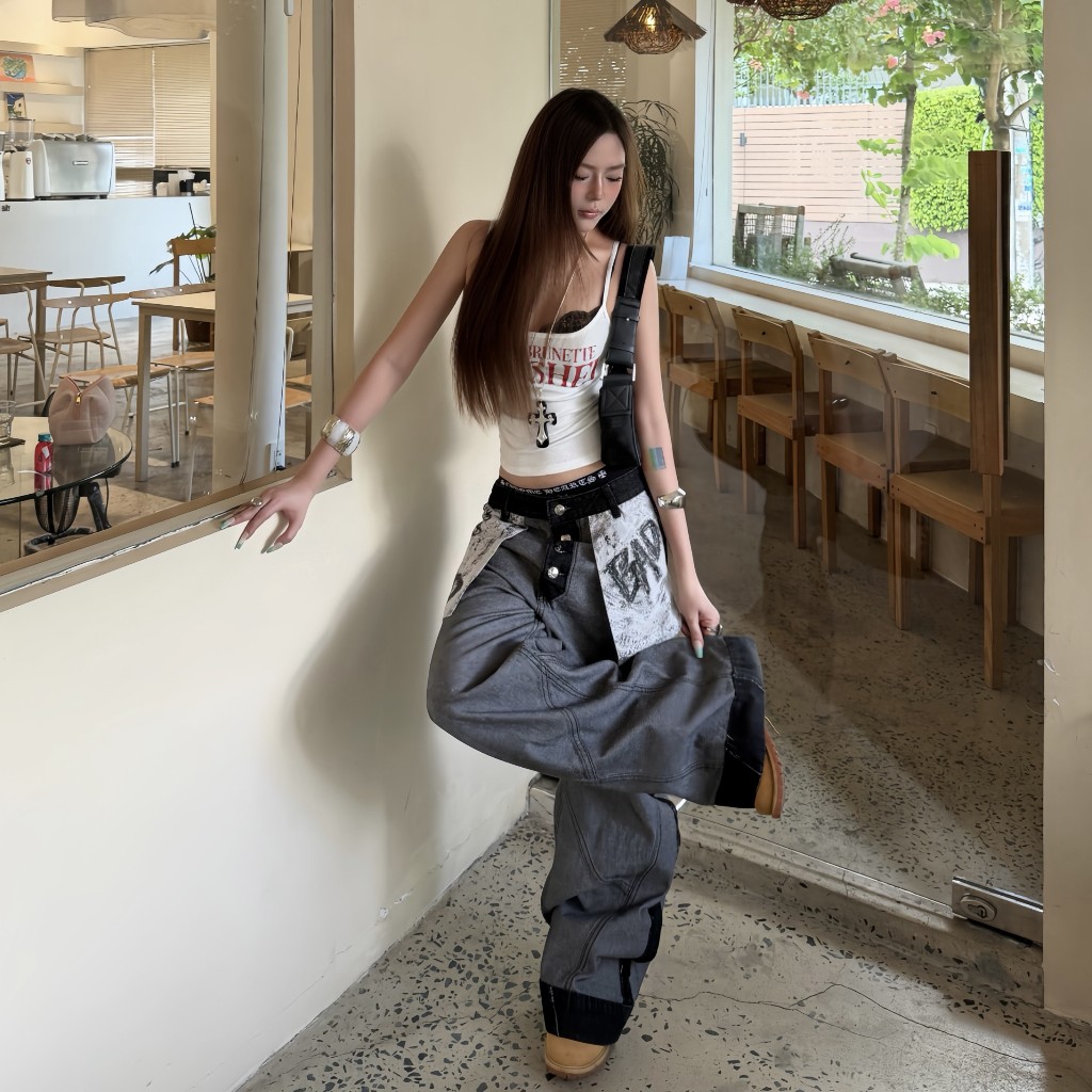 Bad Choices | Quần Jeans ống rộng INSIDE-OUT in túi lật StreetStyle | BigBuy360 - bigbuy360.vn