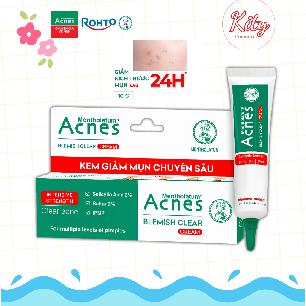 Kem chấm mụn chuyên sâu Acnes Blemish Clear Cream 10g