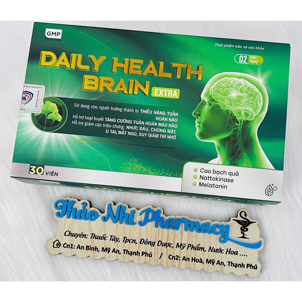 TPBVSK HOẠT HUYẾT DƯỠNG NÃO DAILY HEALTH BRAIN EXTRA ( HỘP 30 VIÊN )