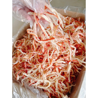 Túi Zip 500G Khô Mực Xé Sợi Hấp Nước Dừa Ăn Liền