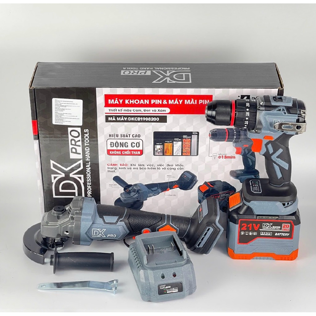 Bộ máy mài máy khoan Chính hãng Dkpro