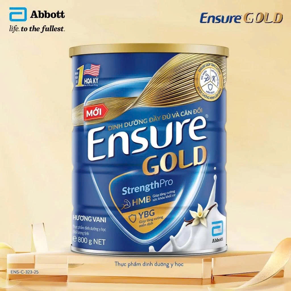 Sữa Bột Ensure Gold Hương Vani 800g
