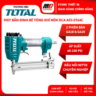 Máy bắn đinh hơi total tat83301-3 ga18 & tat8131-3 ga20 chính hãng dùng cho nội thất, gỗ, trang trí