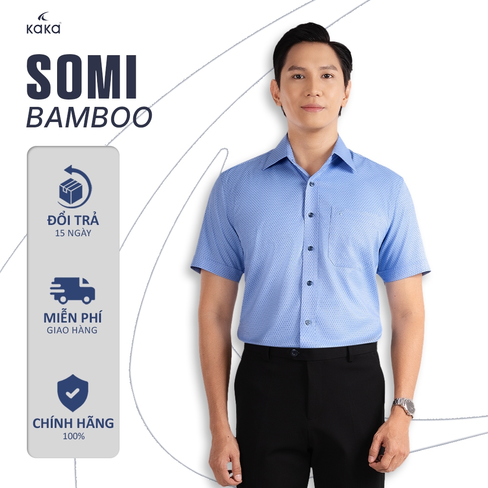 S46 Áo Sơ Mi Nam Form Classic Chất Vải Bamboo - KaKa Fashion