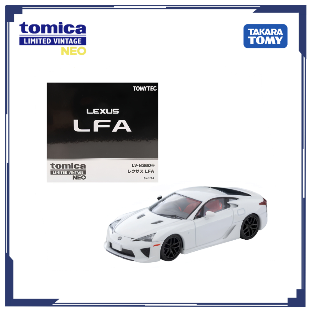 Mô hình xe TOMYTEC LV-N360a LEXUS LFA (White) 337843 Fullbox Chính hãng TakaraTomy