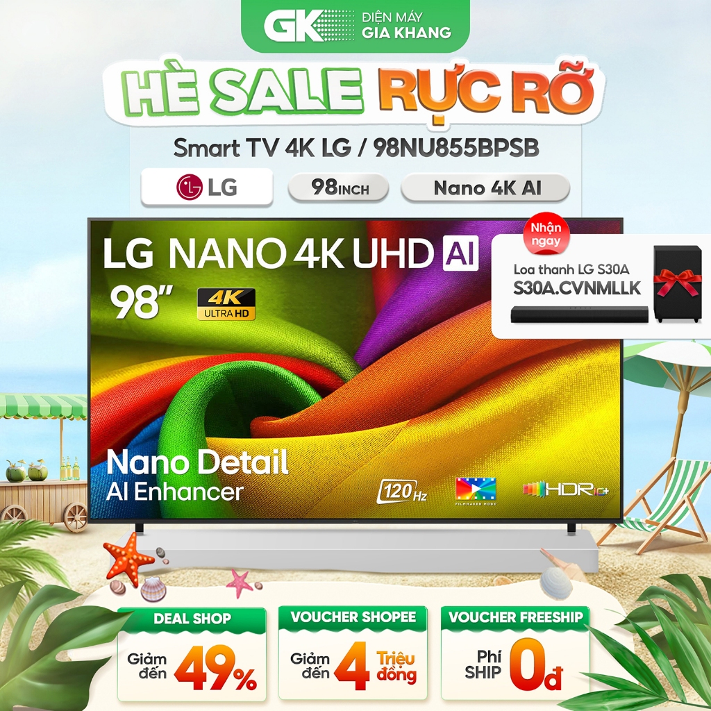98NU855BPSB | 85NU855BPSA | 75NU855BPSA - Smart Tivi LG 4K 75 Inch [Freeship HCM]