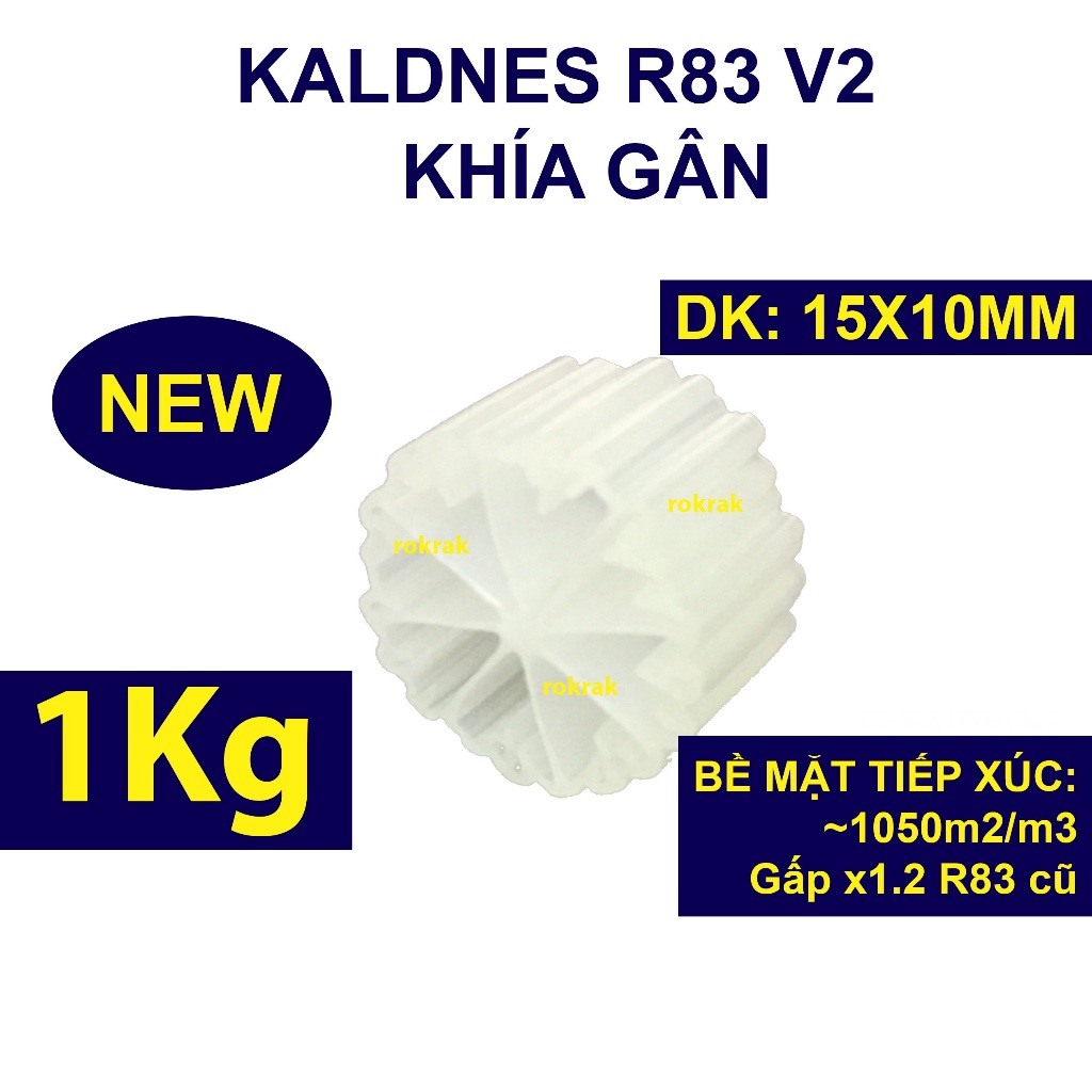 Hạt Lọc kaldnes Kanet R83 Gói 1KG cho hồ cá cảnh