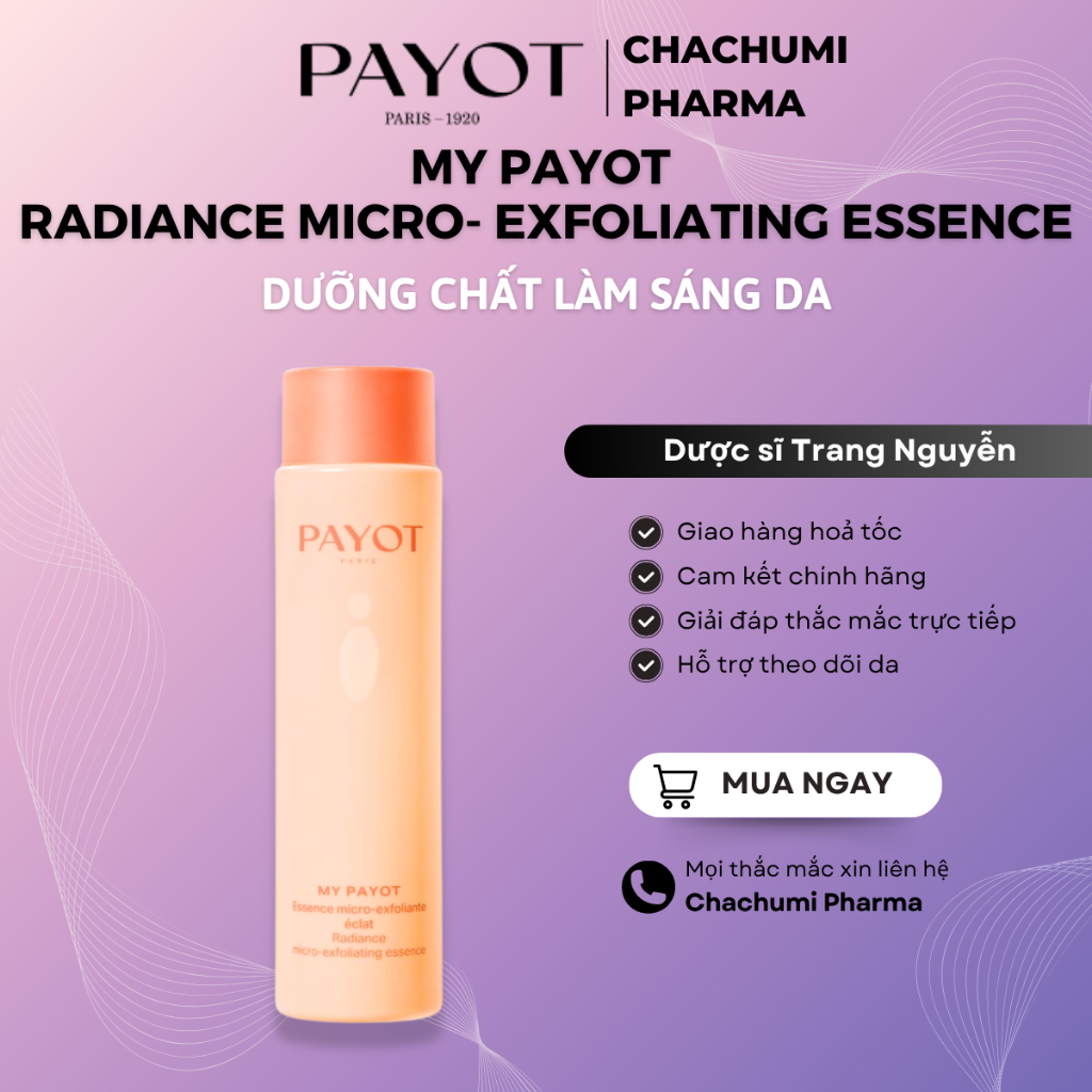 Tinh chất PAYOT My Payot Radiance Micro Exfoliating Essence loại bỏ tế bào chết làm sáng da 125ml