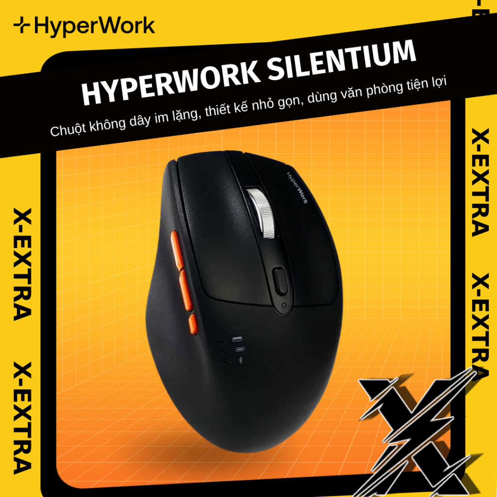 Chuột không dây HyperWork Silentium / Silentium Mini MS01 (Hàng chính hãng)