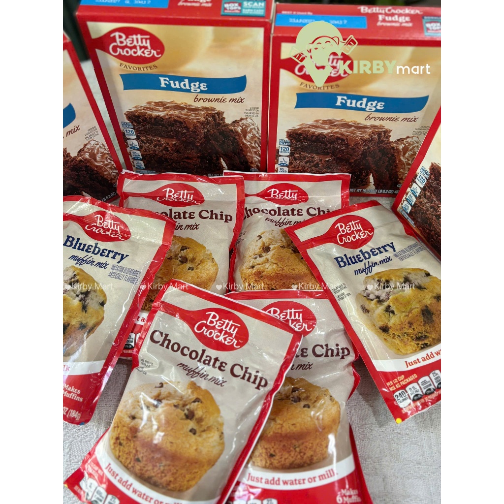 Bột Làm Bánh Muffin/ Brownie Betty Crocker Mỹ – Muffin Chocolate Chip & Blueberry - Bánh Mềm Xốp Thơ