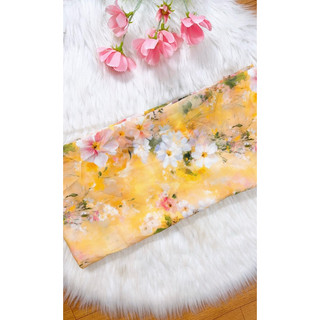 M764 . vải lụa mango hoa may đồ bộ, đầm.. khổ 1.5m