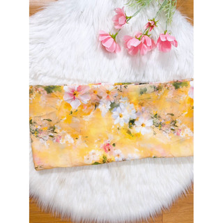 M764 . vải lụa mango hoa may đồ bộ, đầm.. khổ 1.5m