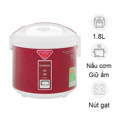 Nồi cơm nắp gài Cuckoo CR-1081 1.8 lít - Hàng chính hãng bảo hành 24 tháng