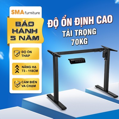 Chân bàn nâng hạ thông minh SMA Furniture Stand-V, Nâng hạ 73 -118cm, tải trọng lớn, bảo hành lên tới 5 năm