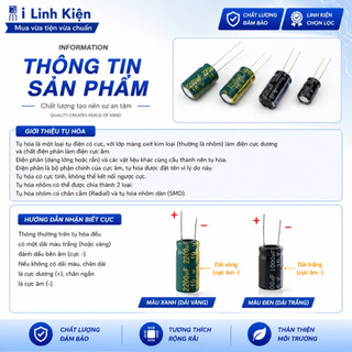 Tụ hóa 35V 100uF-10000uF tần số cao