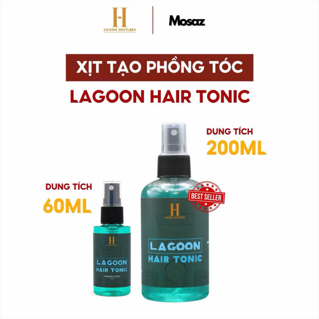 Xịt tạo phồng tóc, bảo vệ tóc khỏi nhiệt Saigon Hustlers Pomade - Lagoon Hair Tonic