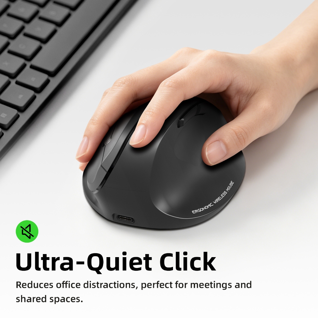 Chuột Không Dây GOOJODOQ 2 Chế Độ 2.4G+BT5.0, Cảm Biến 4000 DPI, Nút Êm Chuẩn Văn Phòng & Gaming | BigBuy360 - bigbuy360.vn