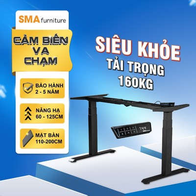 Chân bàn nâng hạ thông minh SMA Furniture 2 Motor/1 Motor, Nâng hạ, dừng lại khi gặp cản