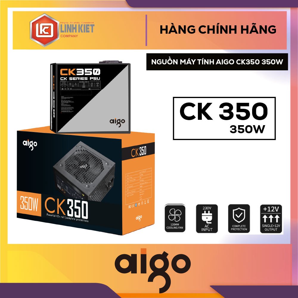 NGUỒN MÁY TÍNH AIGO CK350 350W