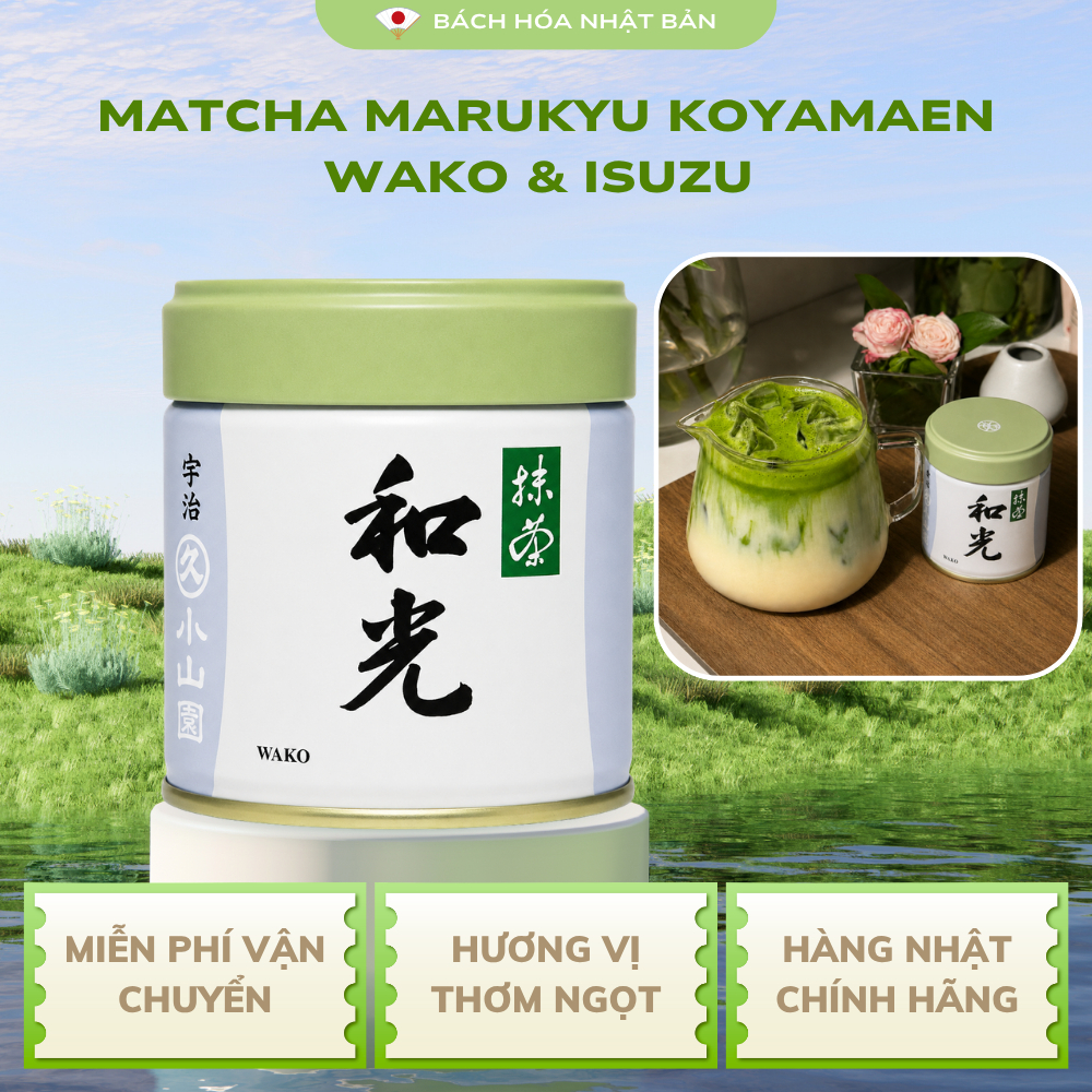 Bột Matcha Marukyu Koyamaen Wako Isuzu Yugen Matcha Nguyên Chất Cao Cấp Đậm Thơm Hương Trà Non M21
