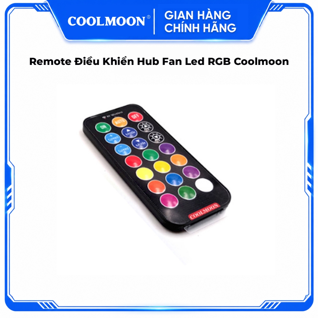 Remote Điều Khiển Hub Fan Led RGB Coolmoon (Điều Khiển Hub RGB 6 Pin)