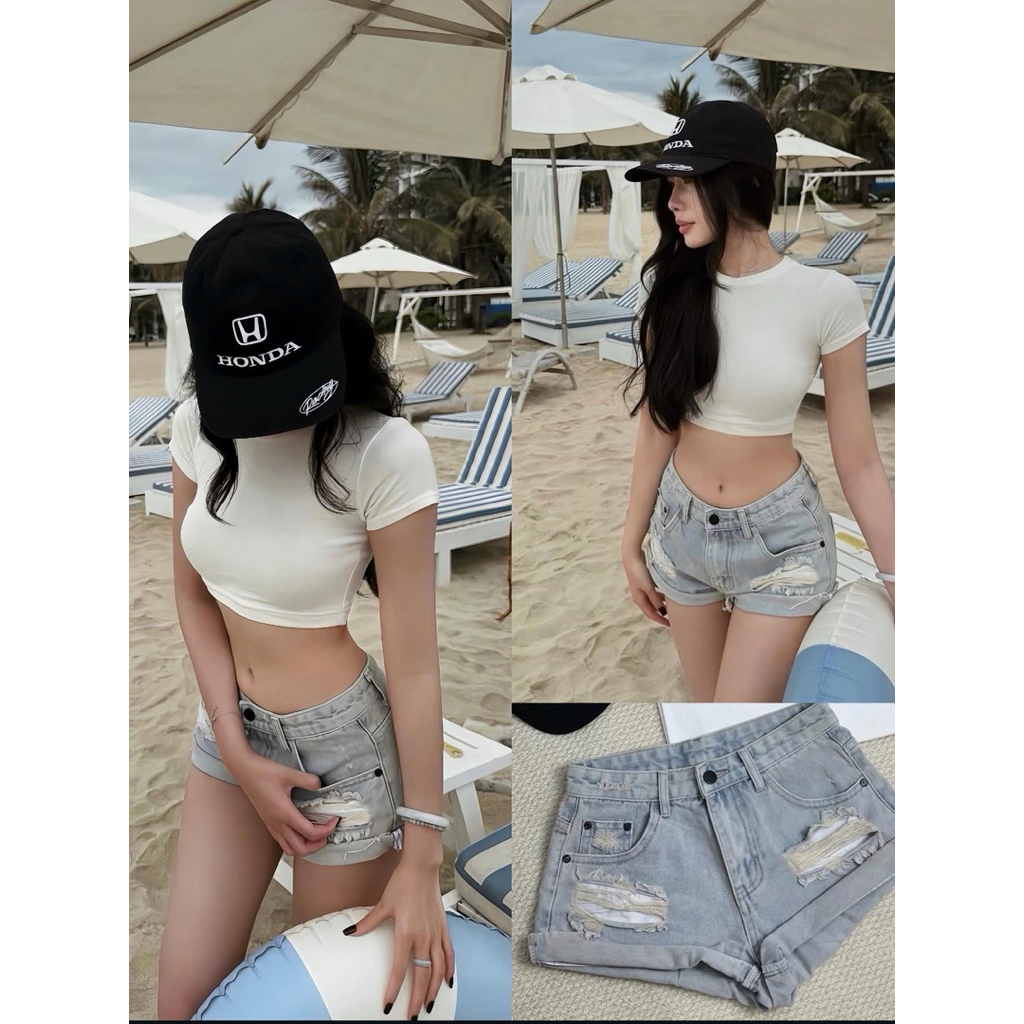 𝐁𝐲 𝐬𝐭𝐮𝐝𝐢𝐨 𝟐𝟓 QUẦN JEANS RÁCH XANH