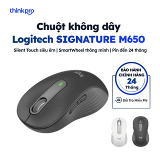 [CHÍNH HÃNG] Chuột không dây Silient bluetooth LOGITECH Signature M650 dành cho văn phòng kết nối đa nền tảng
