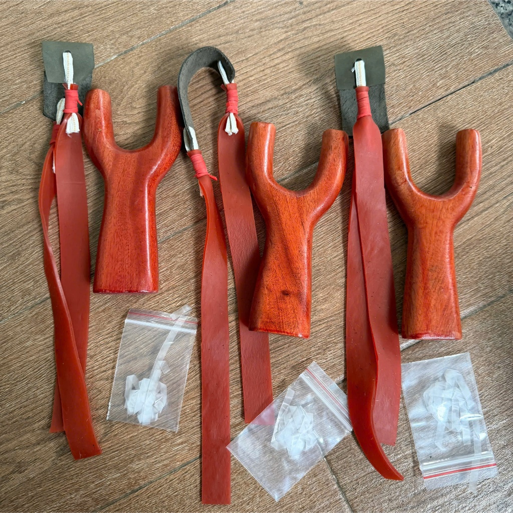 Bộ ná gỗ căm xe + 1 dây sỏi 25cm, ná gỗ sỏi đá bền đẹp (siêu bền)