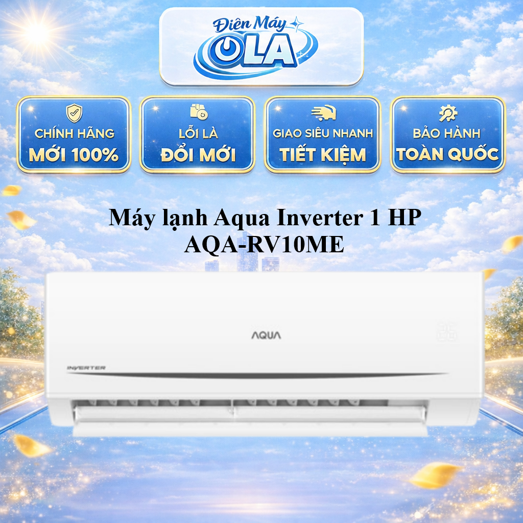 AQA-RV10ME - Máy lạnh Aqua Inverter 1 HP AQA-RV10ME - TOÀN QUỐC
