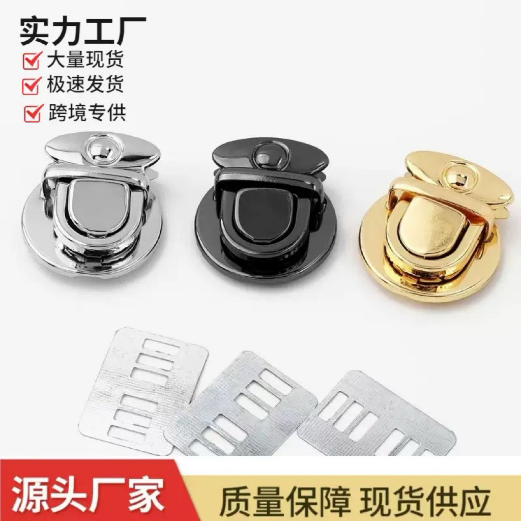 Khoá sập bầu loại kẹp không vít phụ kiện túi xách