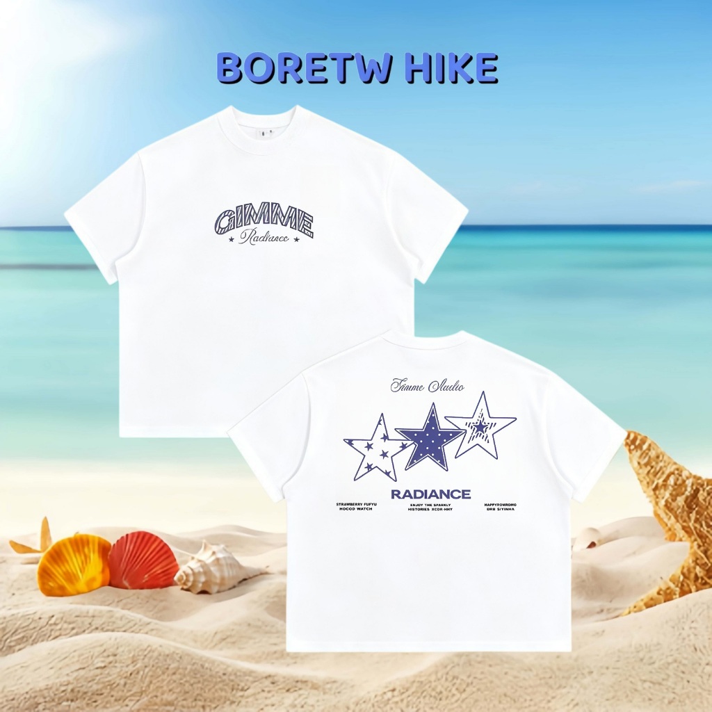 [Hàng Mới] Áo Thun Boxy Gimme - STAR - Premium Cotton 2 Chiều 250gsm - Áo Thun Unisex