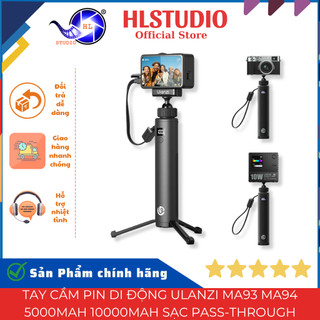 Tay Cầm Pin Di Động Ulanzi MA93 MA94 5000mAh 10000mAh Sạc Pass-Through HL Studio