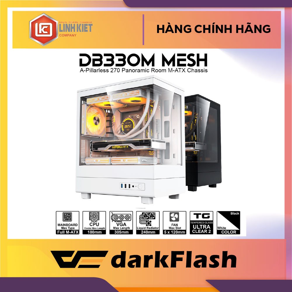 VỎ CASE MÁY TÍNH DARKFLASH DB330M (Full M-ATX)