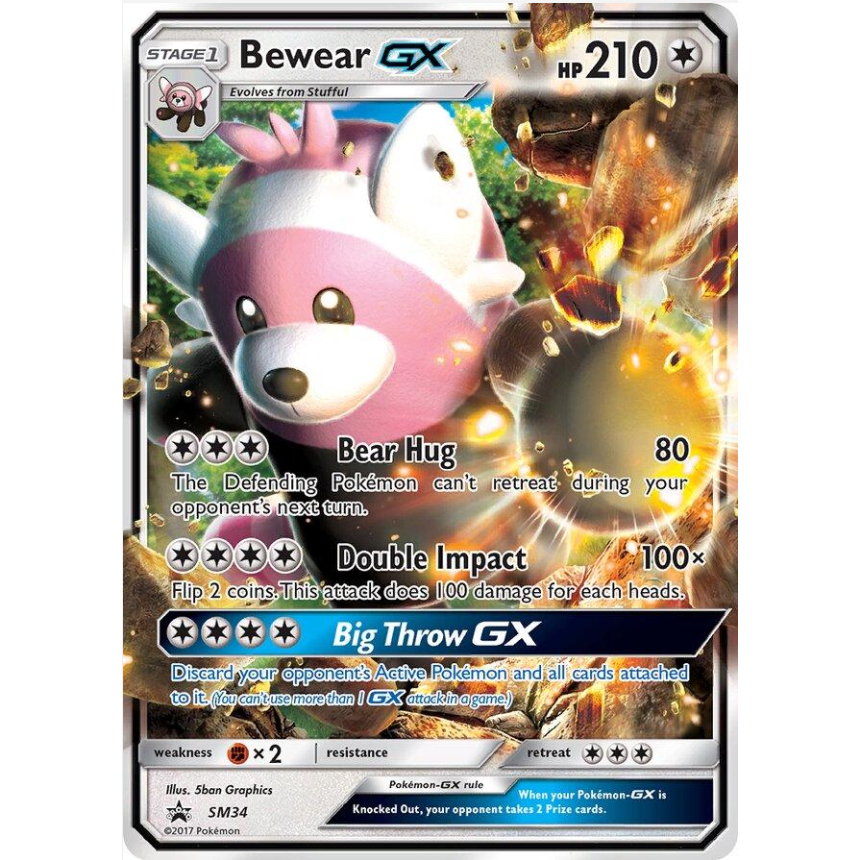 [Thẻ bài Pokemon TCG]  Bewear GX - SM34 - Ultra Rare Promo