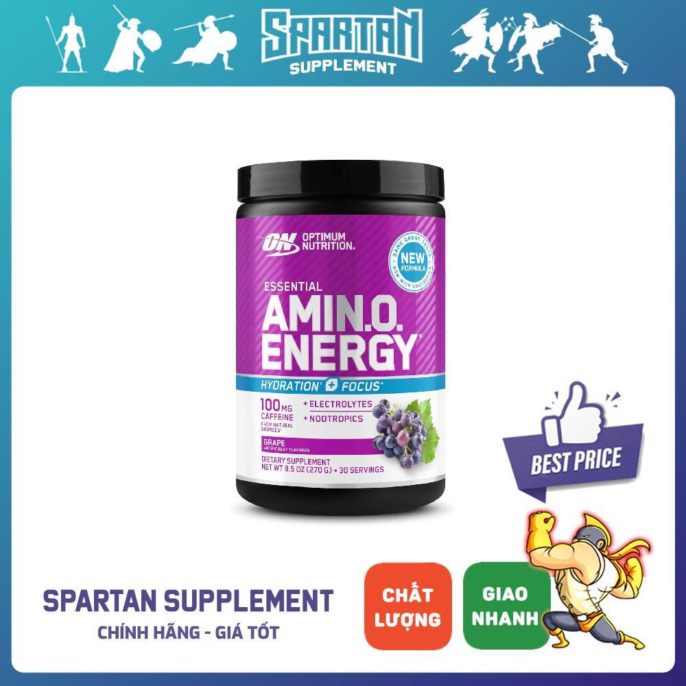 Optimum Nutrition Amino Energy 30 Lần Dùng Hòa Tan Tốt Hương Vị Ngon
